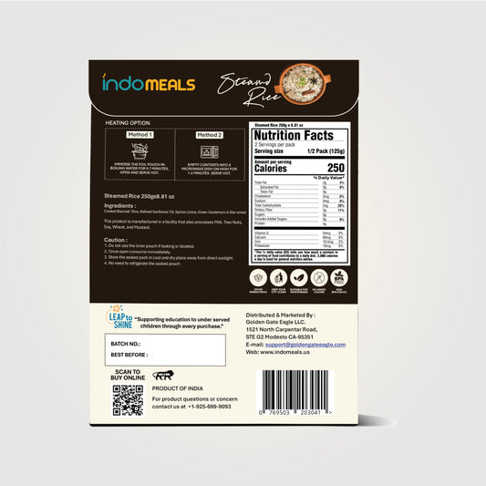 STREAMED RICE